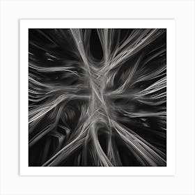 Abstract Black And White Image 2 Art Print