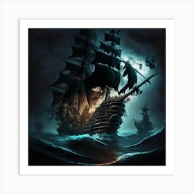 Pirate Ship Art Print