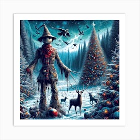 The scarecrow, Christmas (Variant 4) Art Print