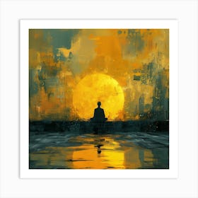 Meditation At Sunset Art Print