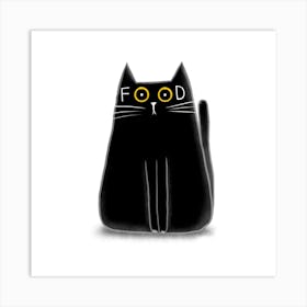 Food Cat Art Print