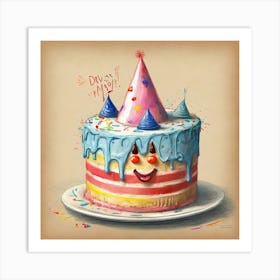 Birthday Cake 16 Art Print