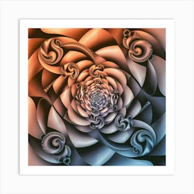 Fractal Flower Art Print