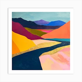 Colourful Abstract Death Valley National Park Usa 4 Art Print