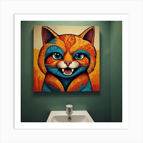 Default Hello Youre Awesome Nice Bum Bathroom Art 0 Art Print