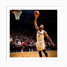 Basketball Player In Action Art Print