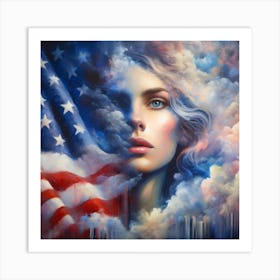 American Flag Art Print