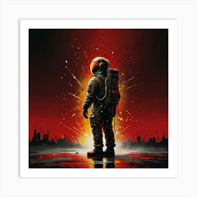 Astronaut 100 Art Print