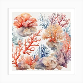 Sea Corals 1 Art Print