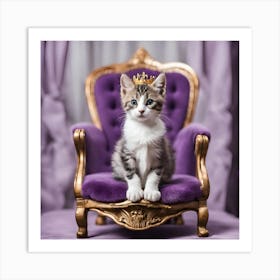 His Majesty The Cat Art Print