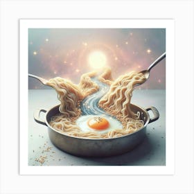 Fried Egg In A Pot Art Print