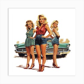 Pinup Girls Art Print