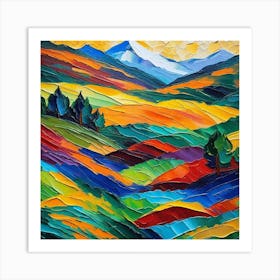 Abstract Landscape Painting 4 Art Print