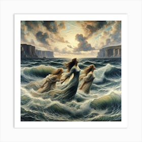 Mermaids 2 Art Print