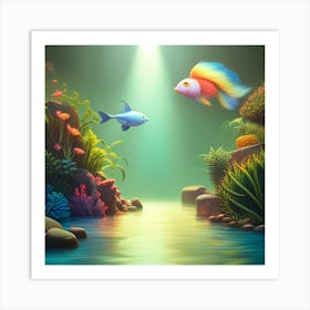 Fishes In The Sea Art Print