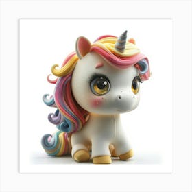 Unicorn Figurine 75 Art Print