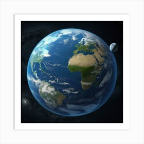Earth From Space 9 Art Print