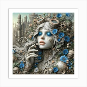 Steampunk Girl 45 Art Print