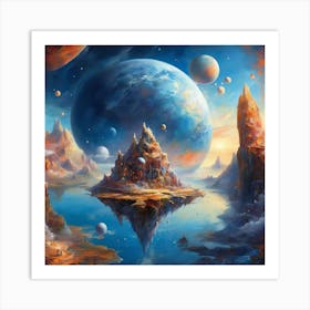 Planets In Space Art Print