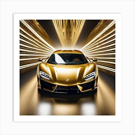 Golden Mclaren Art Print