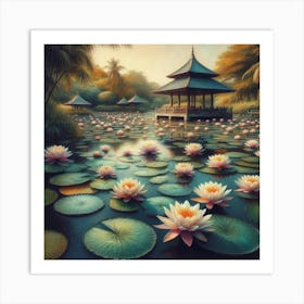 Water Lilies 16 Art Print