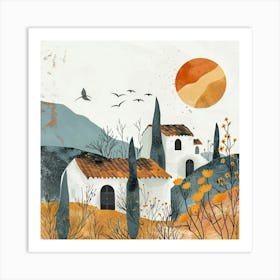 House In The Countryside Art Print