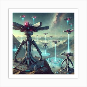 Asterian Nebula Sentinels 1 Art Print