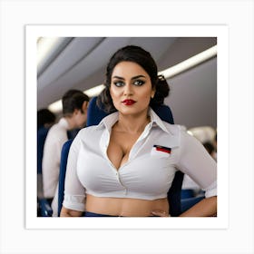 Flight Attendant Art Print