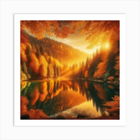 Autumn In The Mountains 4 Art Print