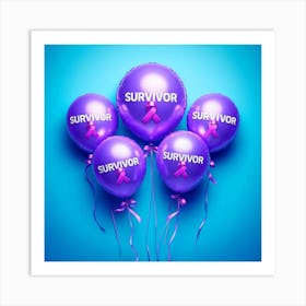 Survivor Balloons Art Print