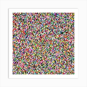 Colorful Sprinkles By Person Art Print