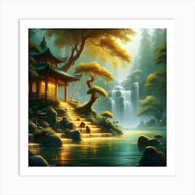 Chinese Garden Art Print