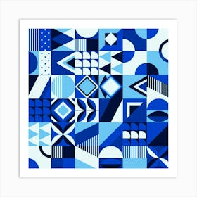 Abstract Geometric Pattern Art Print