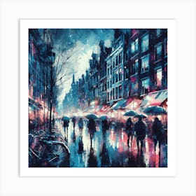 Europe in Rain 3 Art Print