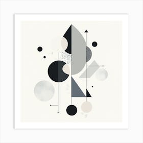 Creatai 24830 A Minimalist Illustration Featuring An Abstract 2c420407 1469 4a92 B069 49c49ffdf583 1 Art Print