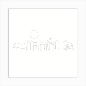 Calgary Skyline Art Print