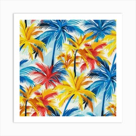 Tropical Palm Trees 3 Art Print