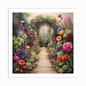 Garden Gate Art Print