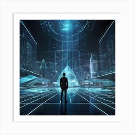 Futuristic City 11 Art Print