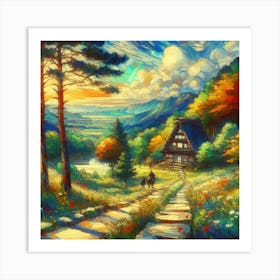 House In The Woods Art Print