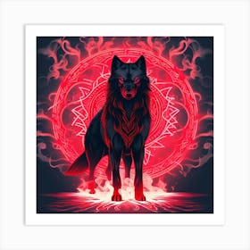 Black Wolf 1 Art Print