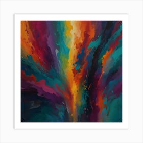 Shimmering cascade of intertwined emotions Art Print