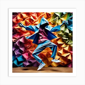 Origami Dancer 96 Art Print