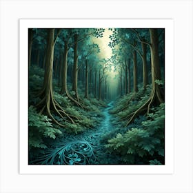 Forest Path 18 Art Print