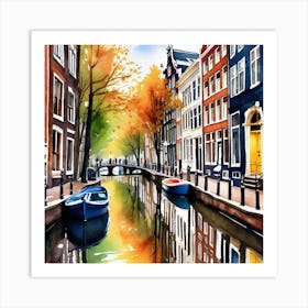 Amsterdam Canal 6 Art Print