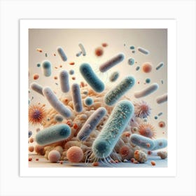 Bacteria Stock Videos & Royalty-Free Footage Art Print
