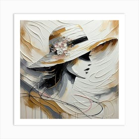 Woman In A Hat 8 Art Print