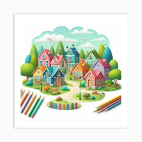 Village Art Print