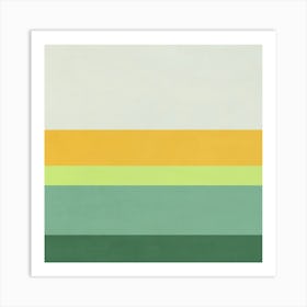 Colored Stripes - 10 Art Print