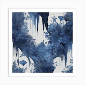 Indigo Side Of Nature Art Print Art Print